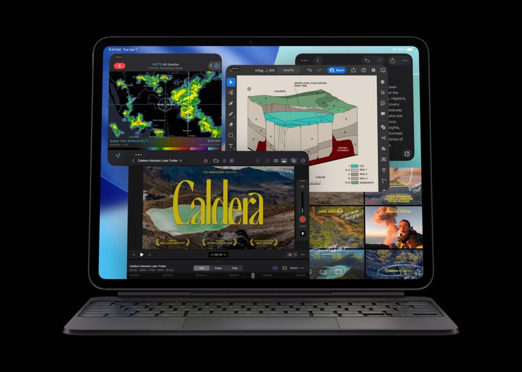 Multitasking screen on iPad Pro