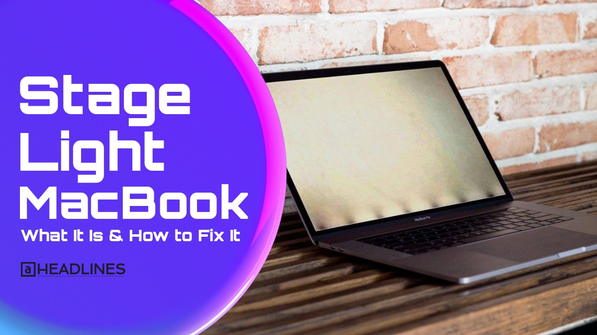 Stage Light MacBook in text