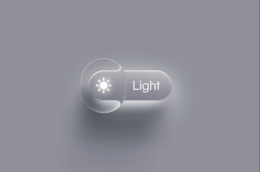 Liquid Glass UI Toggle button image
