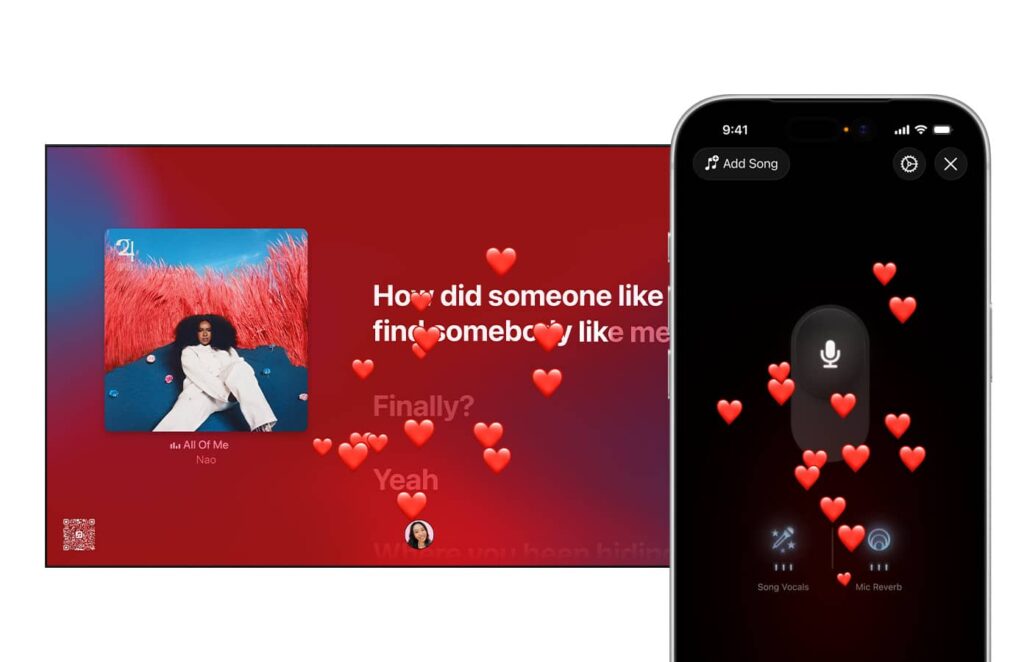 Apple Music sing mode with offline lyrics and vocal effects in iOS 26