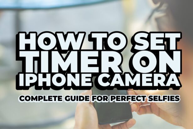 how to set timer on iphone camera