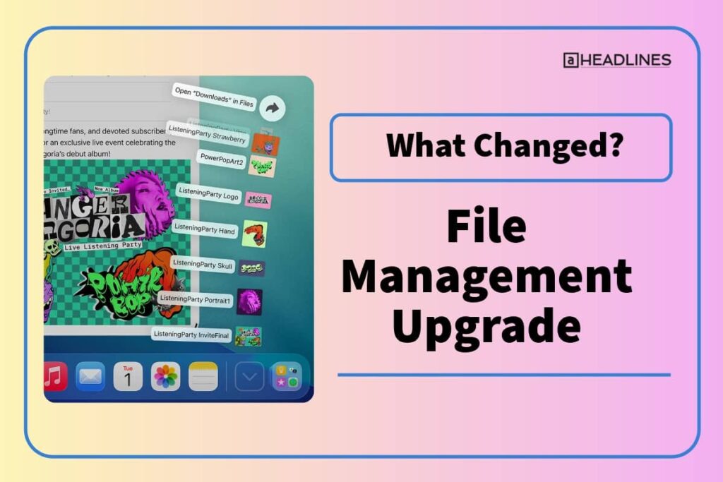 File management upgrade in iPadOS 26 with improved drag and drop support