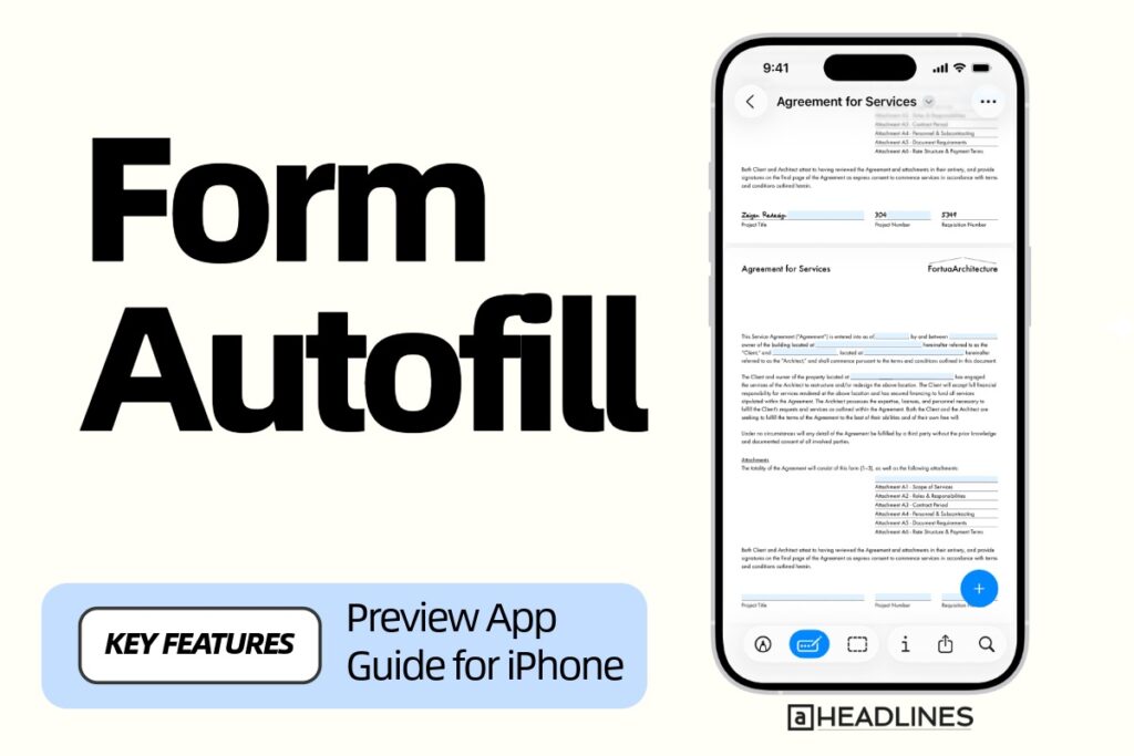 Fill out PDF forms using the Preview app on iPhone in iOS 26