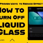 How to turn off Liquid Glass on iPhone showing Liquid Glass settings with clear and tinted options.