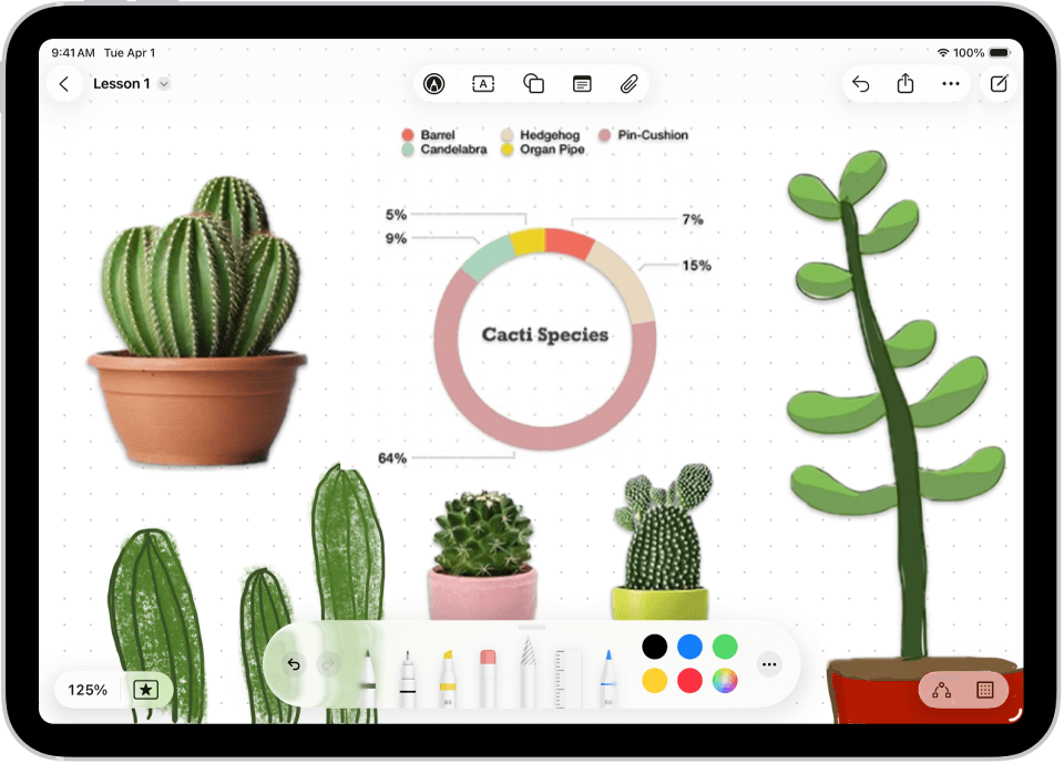 Notes app with Apple Pencil tools in iPadOS 18.7.3 on iPad
