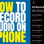 How to record audio on iPhone using the Voice Memos app showing all recordings list on iOS.