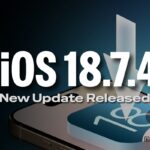 iOS 18.7.4 update and the text