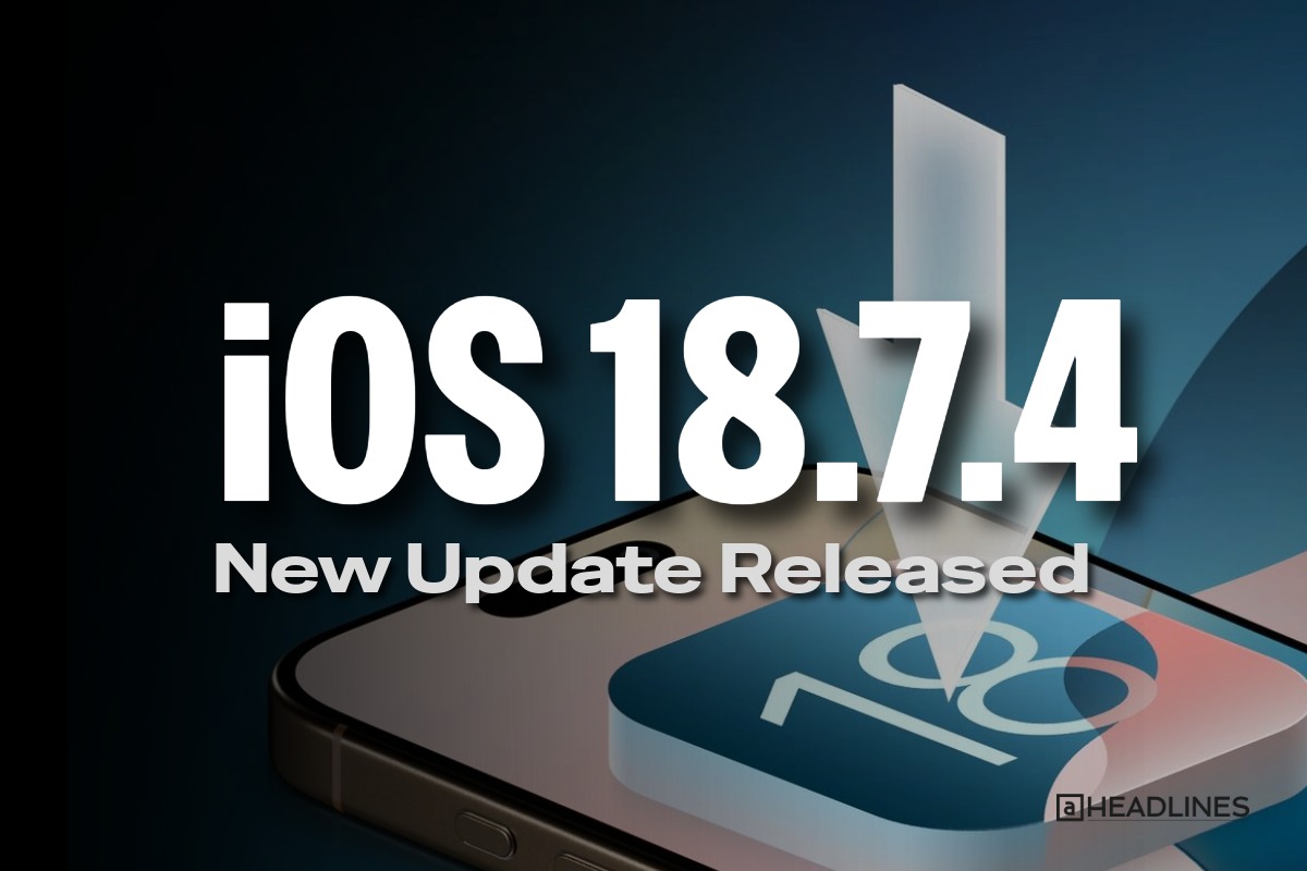 iOS 18.7.4 update and the text