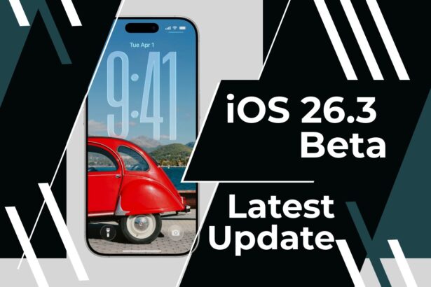 iPhone lock screen shown in iOS 26.3 beta 2 latest update highlighting the new fluid time design and interface changes