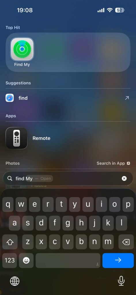 How to share location on iPhone using Find My app showing pinned location and address on Apple Maps