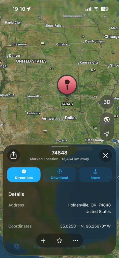 How to share location on iPhone using Apple Maps with a pinned location and address
