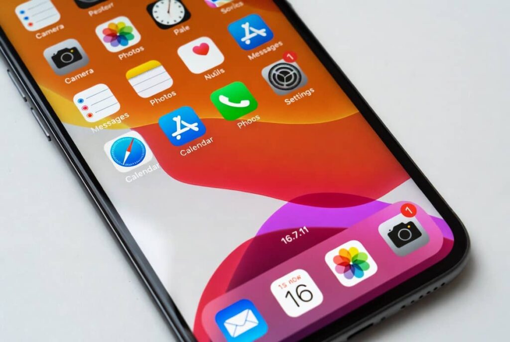 an iphone with old update