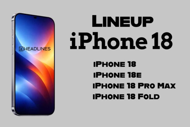 iPhone 18 lineup including iPhone 18, 18E, Pro Max and Fold models