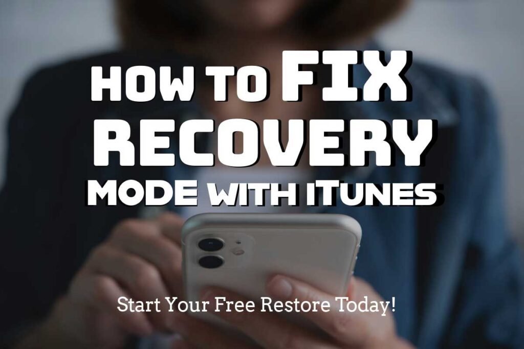 iTunes iPhone recovery guide showing how to fix recovery mode on iPhone