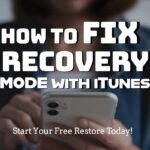 iTunes iPhone recovery guide showing how to fix recovery mode on iPhone