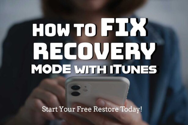 iTunes iPhone recovery guide showing how to fix recovery mode on iPhone
