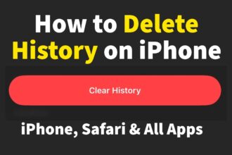 how to delete history on iPhone safari and apps clear history button guide