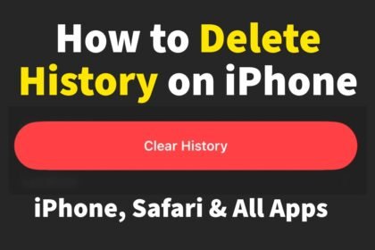 how to delete history on iPhone safari and apps clear history button guide