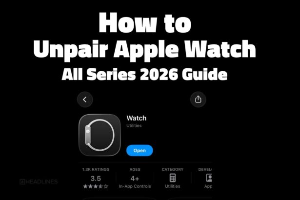 How to unpair Apple Watch from iPhone using the Apple Watch app step by step guide