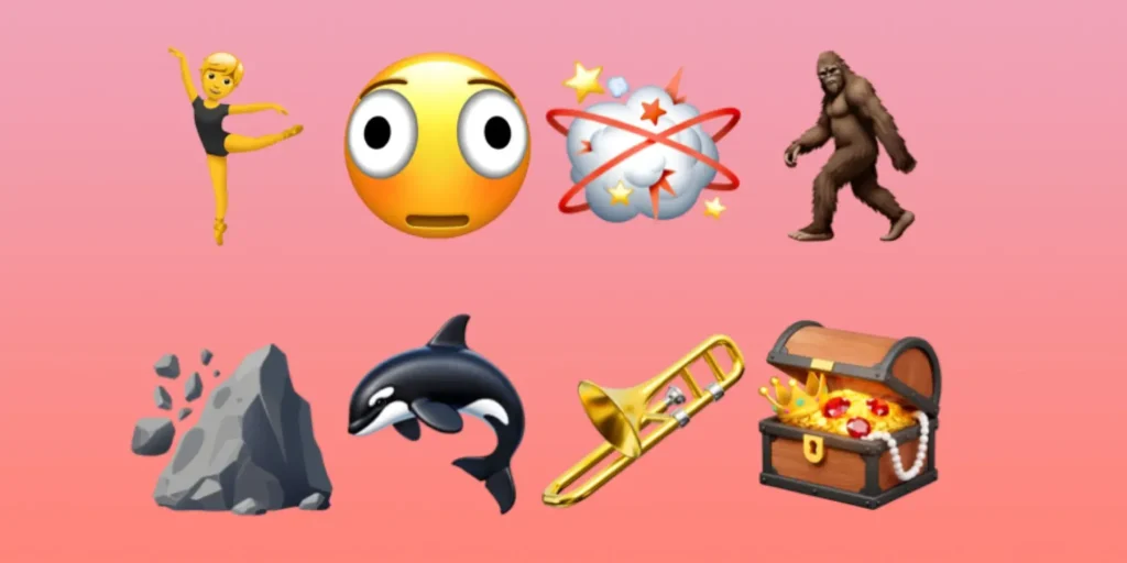 iOS 26.4 new emojis including Bigfoot, trombone, orca and expressive smiley