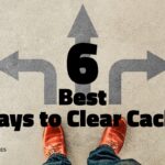 Clear cache iPhone – illustration of multiple ways to clear cache with arrows showing different directions