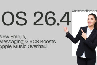 iOS 26.4 update features including RCS messaging, new emojis and Apple Music overhaul