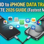 Android to iPhone data transfer guide 2026 showing apps, photos, and files migration