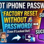 Forgot iPhone password screen showing factory reset without password solution