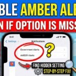 disable amber alerts iphone even if option missing step by step guide
