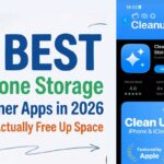 7 best iPhone storage cleaner apps in 2026 showing cleanup app interface and storage optimization tools