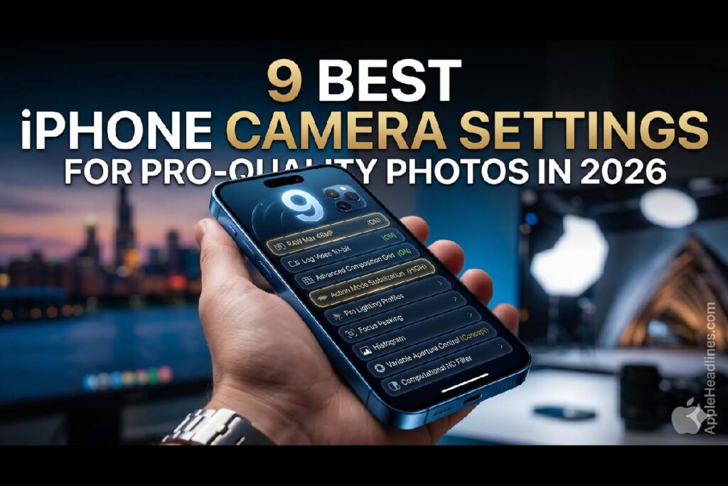 best iphone camera settings 2026 for professional quality photos