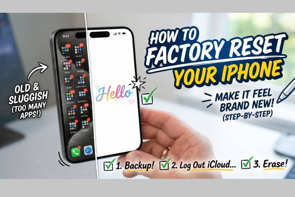 how to factory reset iPhone step by step make it like new