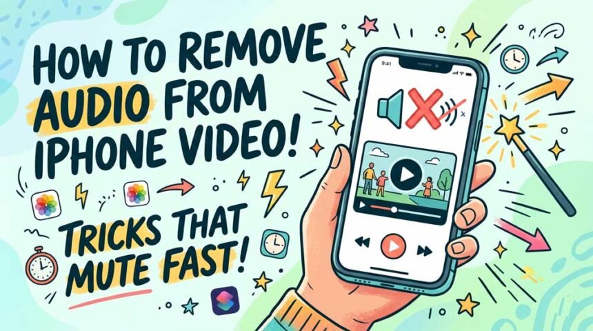 how to remove audio from iphone video step by step guide