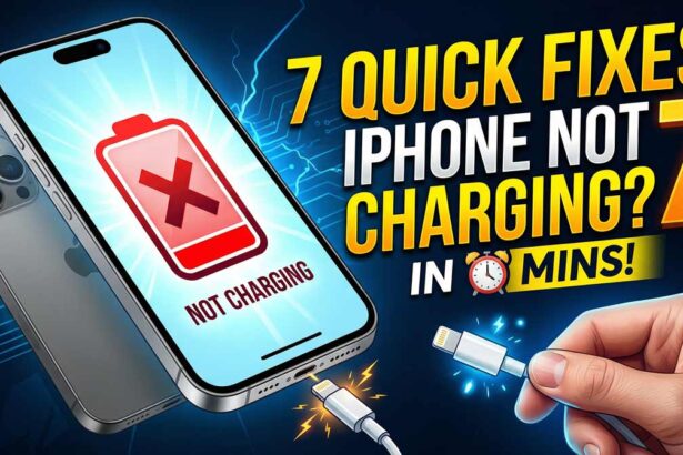iPhone not charging fix with lightning cable and low battery warning