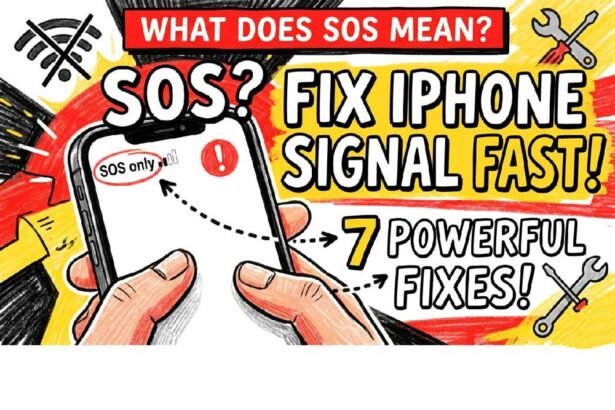 iPhone SOS only meaning and how to fix signal problem fast