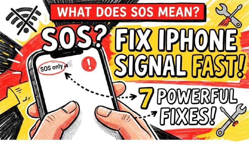 iPhone SOS only meaning and how to fix signal problem fast