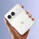 iPhone Ultra back design in hand with dual camera module and premium finish