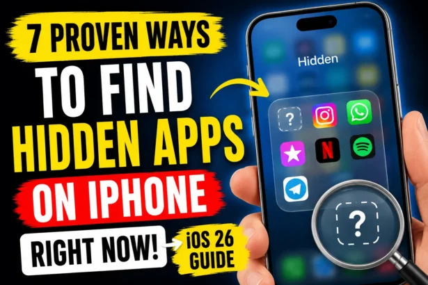 Find hidden apps on iPhone using iOS 26 methods with search and hidden folder