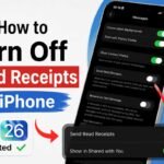 iPhone Messages settings screen showing how to disable read receipts in iOS 26
