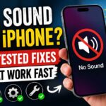 Thumbnail showing an iPhone with muted speaker icon and text about tested fixes for sound issues.