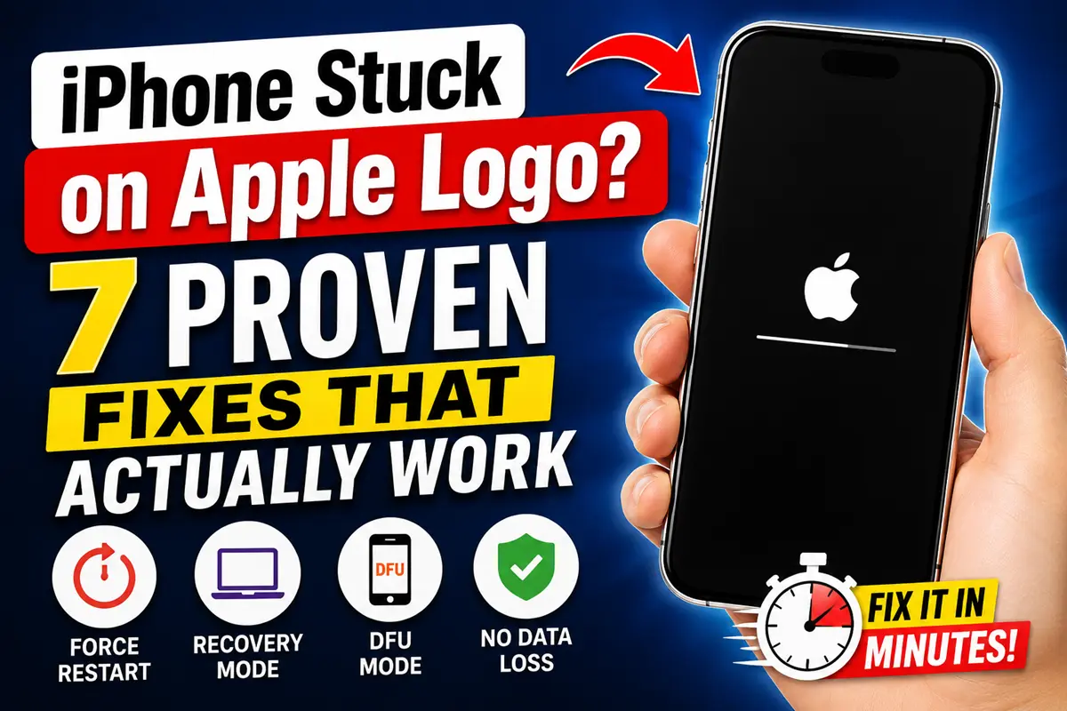 iPhone Stuck on Apple Logo : How to Fix It Without Losing Data