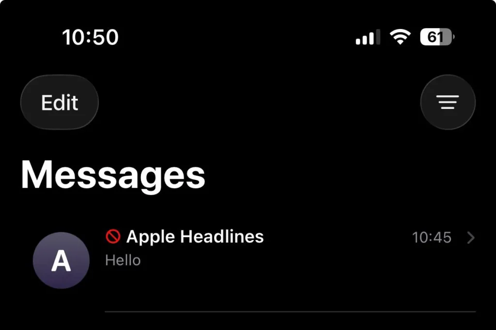 Open the blocked contact profile to access additional options, including the ability to remove the block.