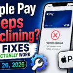 Apple Pay payment declined error on iPhone with troubleshooting fixes for iOS 26 in 2026