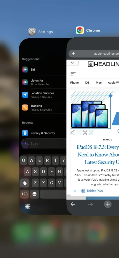 Using App Switcher to quickly switch between apps on iPhone