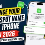 How to change your hotspot name on iPhone in 2026 by renaming the iPhone device for Personal Hotspot.