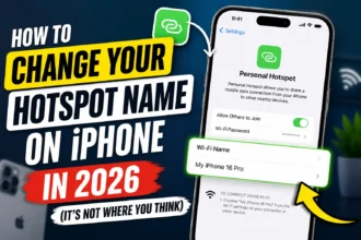 How to change your hotspot name on iPhone in 2026 by renaming the iPhone device for Personal Hotspot.
