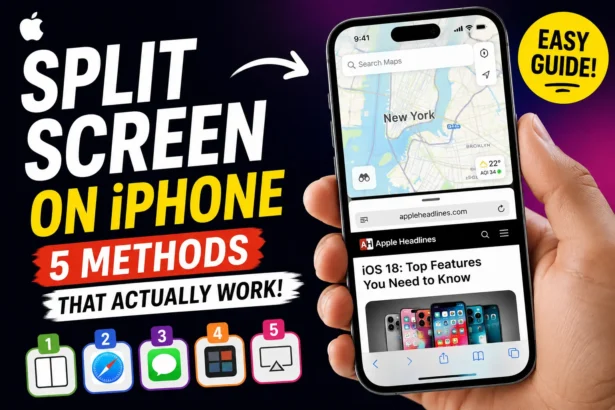 How to Split Screen on iPhone using 5 easy methods in iOS 26