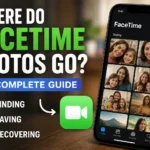 iPhone showing FaceTime and Photos app illustrating where FaceTime photos are saved, found, and recovered on iPhone.