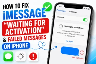 iPhone showing iMessage Waiting for Activation and failed message errors