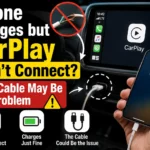 Infographic showing the correct USB-C and Lightning cables for iPhone CarPlay